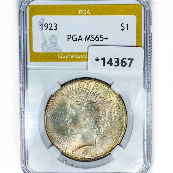 1923 Silver Peace Dollar PGA MS65+