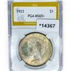 Image 1 : 1923 Silver Peace Dollar PGA MS65+