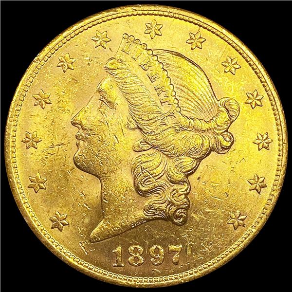 1897-S $20 Gold Double Eagle UNCIRCULATED