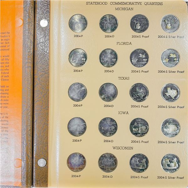 2004-2005 Wash. Commem. Quarter Book (40 Coins)
