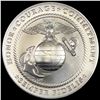 Image 2 : Marine Corps Silver Commem. Round SUPERB GEM BU