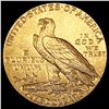 Image 2 : 1909 $5 Gold Half Eagle CLOSELY UNCIRCULATED