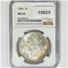 Image 1 : 1886 Morgan Silver Dollar NGC MS63
