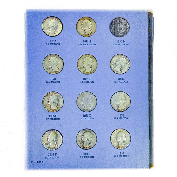1932-1945 Washington Quarter Book (36 Coins)