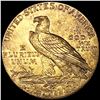 Image 2 : 1909 $2.50 Gold Quarter Eagle NEARLY UNCIRCULATED