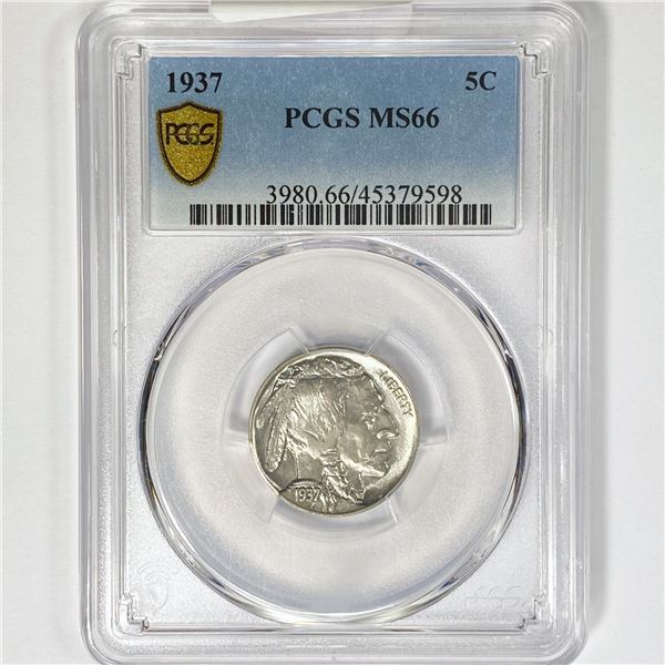 1937 Buffalo Nickel PCGS MS66