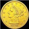 Image 1 : 1878-S $2.50 Gold Quarter Eagle UNCIRCULATED