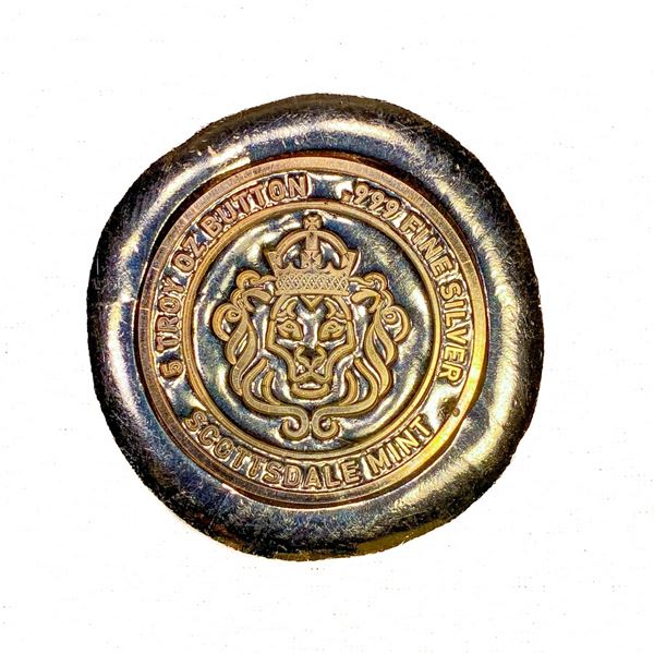 5ozt Silver Scottsdale Mint Button