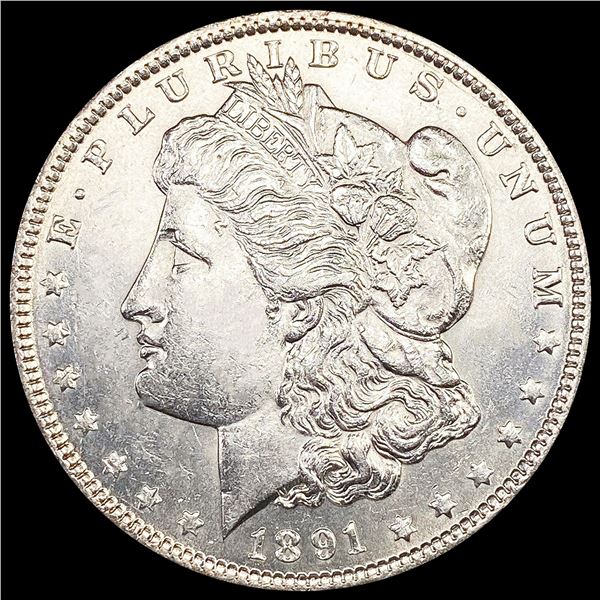 1891 Morgan Silver Dollar CLOSELY UNCIRCULATED