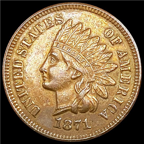 1871 Indian Head Cent CLOSELY UNCIRCULATED