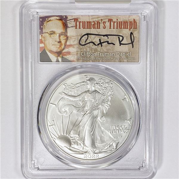 2022 ASE Truman Daniel Signed PCGS MS70 1st Day