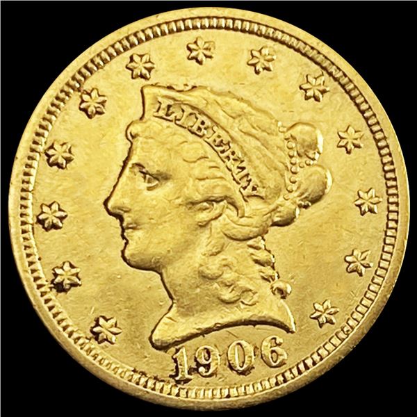 1906 $2.50 Gold Quarter Eagle LIGHTLY CIRCULATED