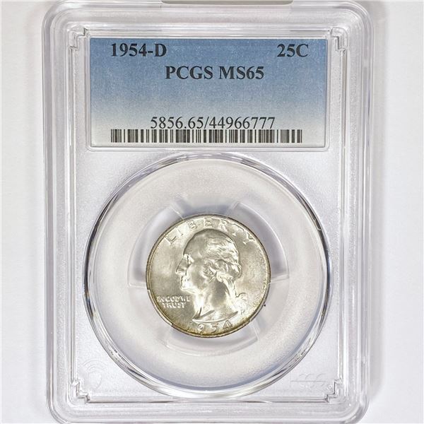 1954-D Washington Silver Quarter PCGS MS65