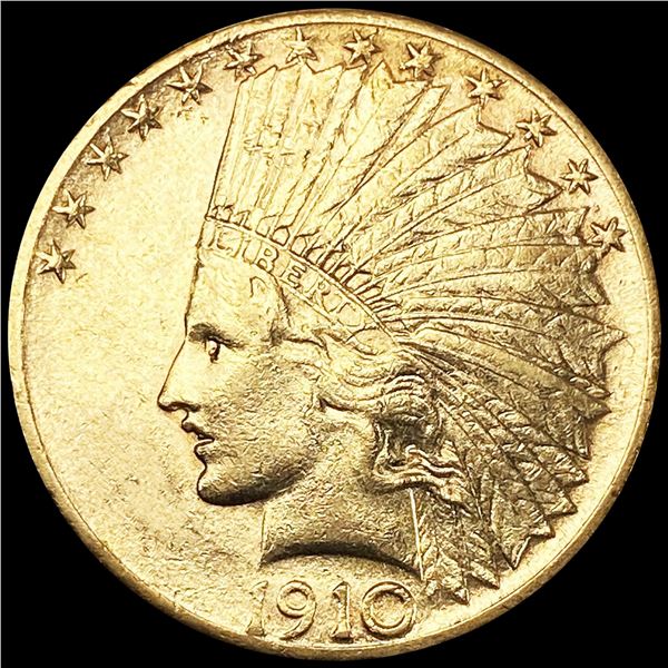 1910-S $10 Gold Eagle ABOUT UNCIRCULATED
