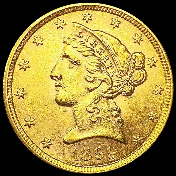 1899 $5 Gold Half Eagle UNCIRCULATED
