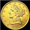 Image 1 : 1899 $5 Gold Half Eagle UNCIRCULATED