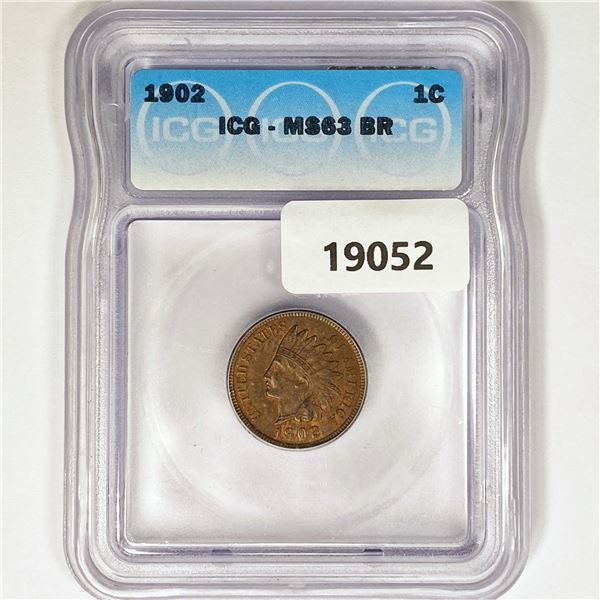 1902 Indian Head Cent ICG MS63 BR