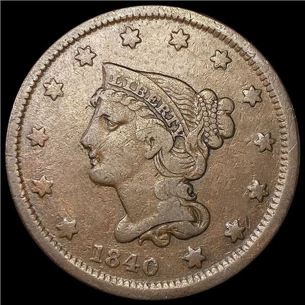 1840 Sml Date Large Cent NICELY CIRCULATED