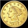 Image 1 : 1903 $2.50 Gold Quarter Eagle CLOSELY UNC