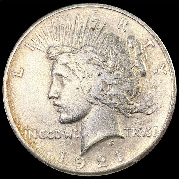 1921 Silver Peace Dollar ABOUT UNCIRCULATED