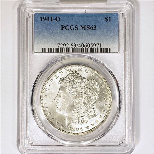 1904-O Morgan Silver Dollar PCGS MS63