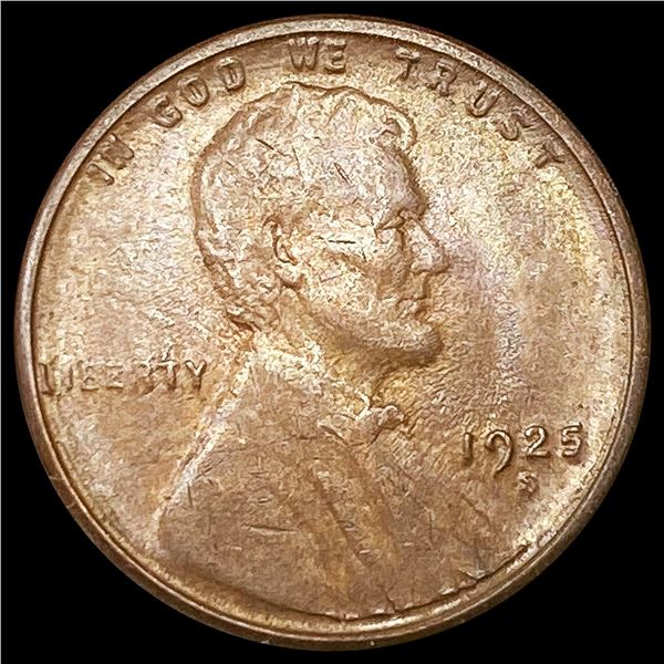 1925-S Wheat Cent CLOSELY UNCIRCULATED