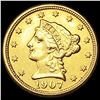 Image 1 : 1907 $2.50 Gold Quarter Eagle UNCIRCULATED