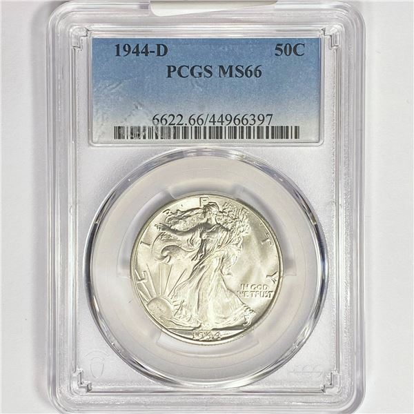 1944-D Walking Liberty Half Dollar PCGS MS66