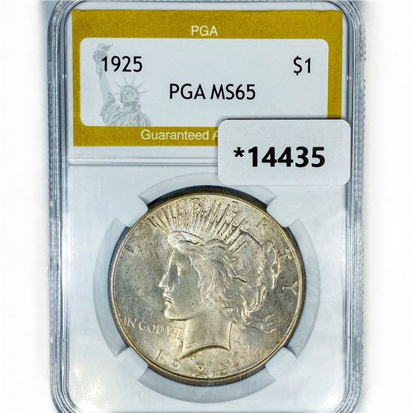 1925 Silver Peace Dollar PGA MS65