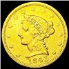 Image 1 : 1843 $2.50 Gold Quarter Eagle NICELY CIRCULATED