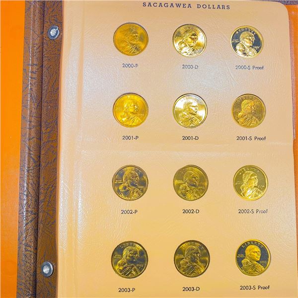 2000-2007 Sacagawea Gold Dollar Book (24 Coins)