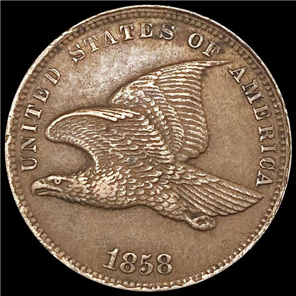 1858 Flying Eagle Cent NEARLY UNCIRCULATED