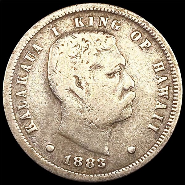 1883 Kingdom of Hawaii Dime NICELY CIRCULATED