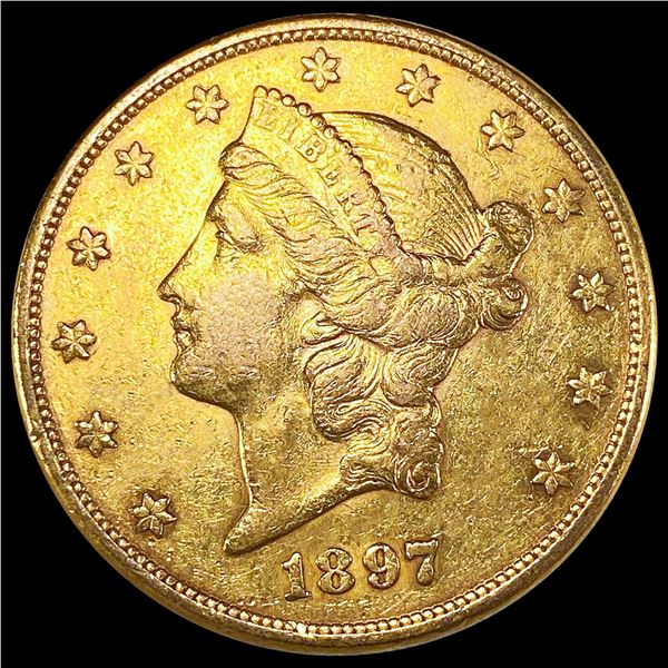 1897-S $20 Gold Double Eagle UNCIRCULATED