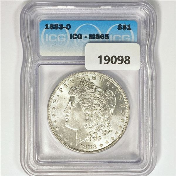1883-O Morgan Silver Dollar ICG M65