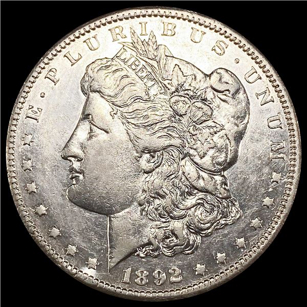 1892-CC Morgan Silver Dollar NEARLY UNCIRCULATED