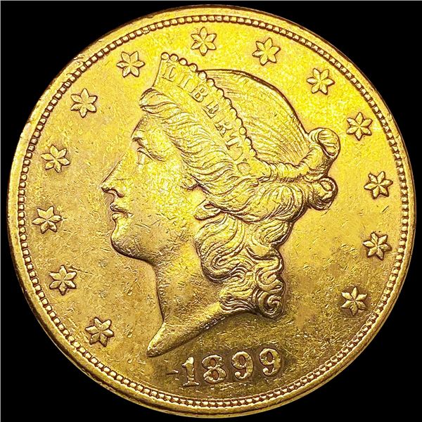 1899-S $20 Gold Double Eagle CLOSELY UNCIRCULATED