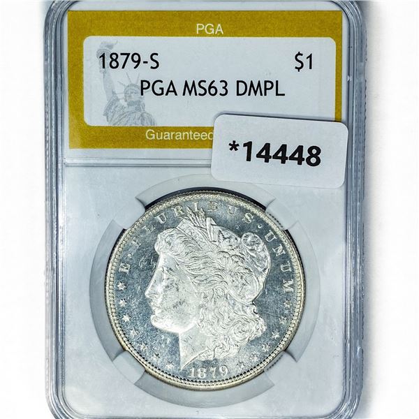 1879-S Morgan Silver Dollar PGA MS63 DMPL