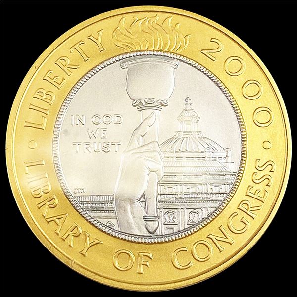 2000-W Commem .900 Gold, .9995 Plat $10 GEM BU
