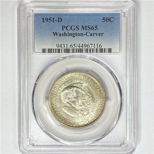 1951-D Washington Carver Half Dollar PCGS MS65