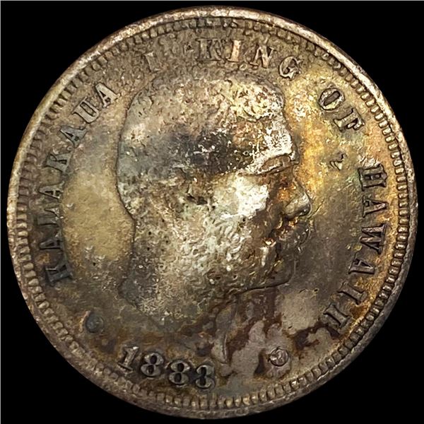 1883 Kingdom of Hawaii Dime NICELY CIRCULATED