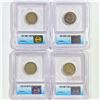 Image 2 : 1868-1897 Set (4) 3 Victory, 1 Sheild Nickels ICG