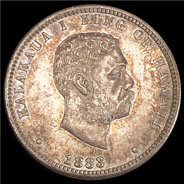 1883 Kingdom of Hawaii Quarter UNCIRCULATED