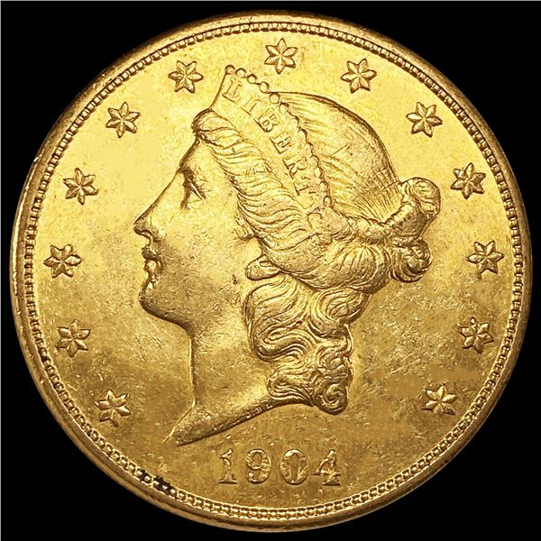1904-S $20 Gold Double Eagle UNCIRCULATED