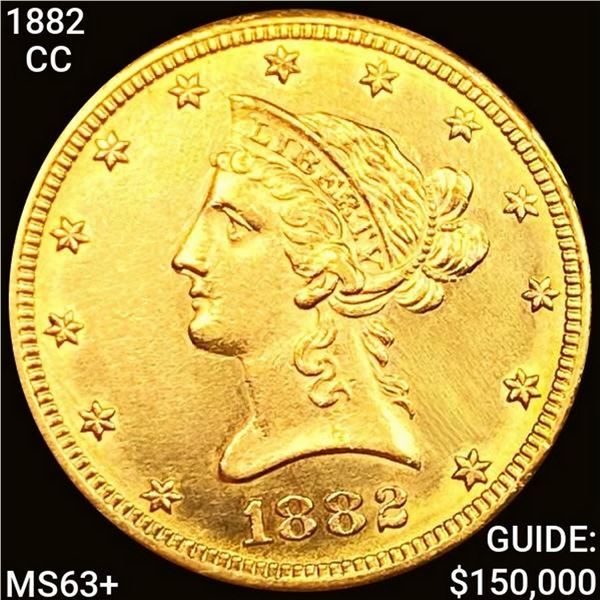 1882-CC $10 Gold Eagle CHOICE BU +