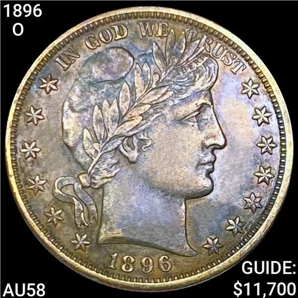 1896-O Barber Half Dollar CHOICE AU