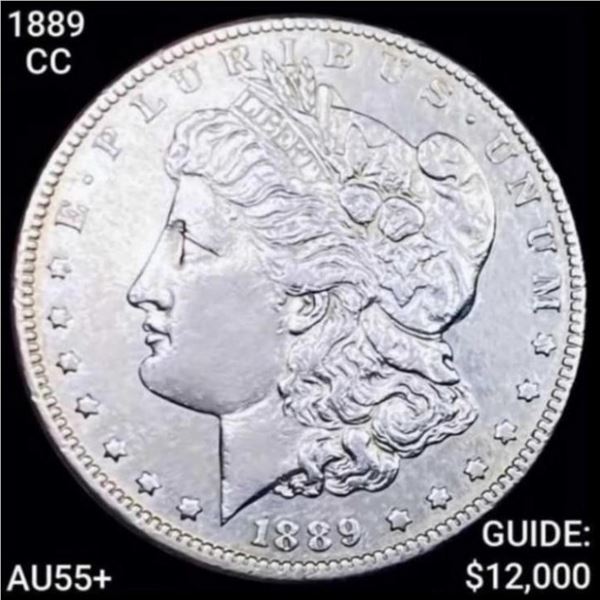 1889-CC Morgan Silver Dollar CHOICE AU +