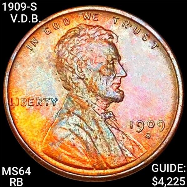 1909-S VDB Wheat Cent CHOICE BU RD