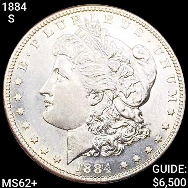 1884-S Morgan Silver Dollar UNCIRCULATED +