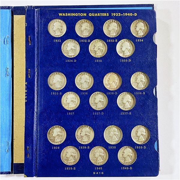 1932-1964 Washington Quarter Book (83 Coins)